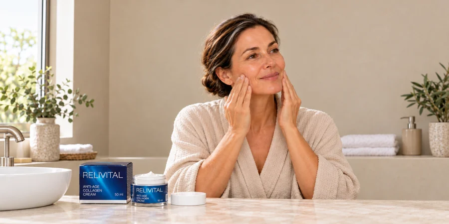 Masaje suave para distribuir la crema